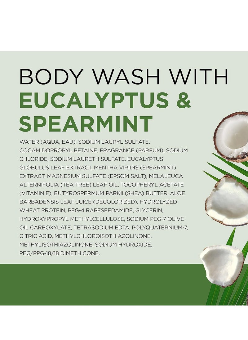 Teal's Ultra Moisturizing Body Wash Relax and Relief with Eucalyptus Spearmint 24 Fluid Ounce