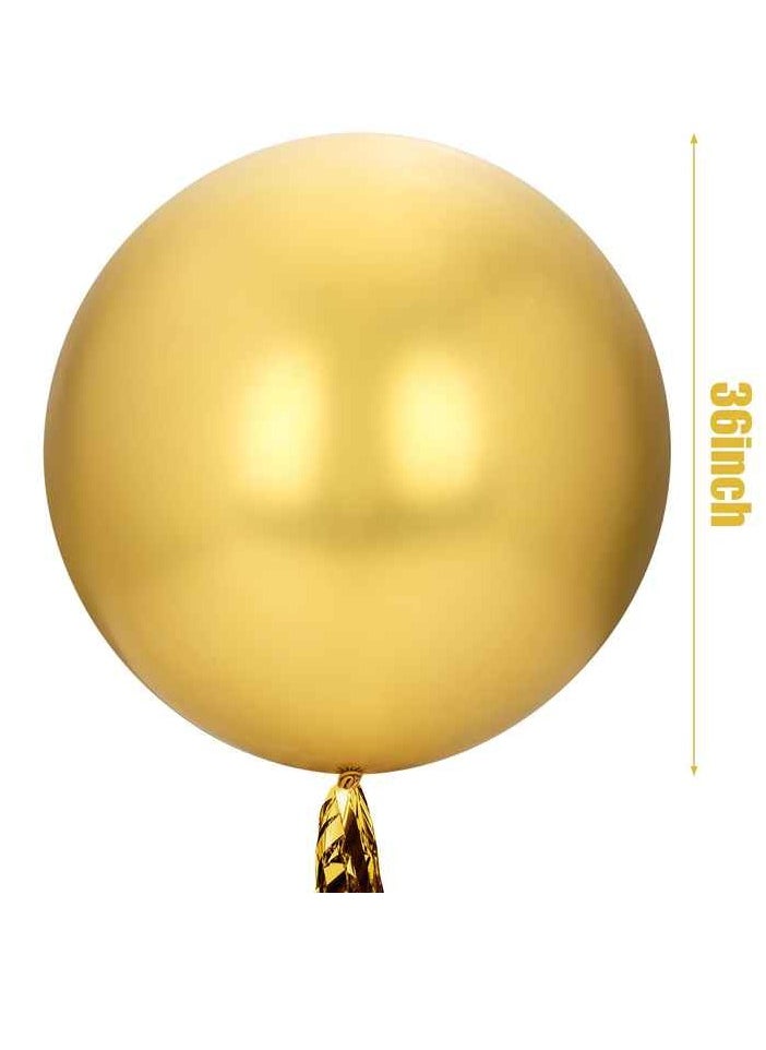 Metallic Gold Balloons 10 pcs 36 Inch Large Gold Metallic