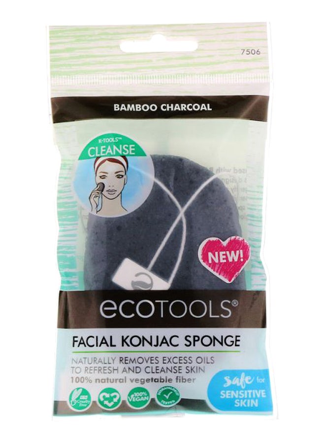 Facial Konjac Sponge Bamboo Charcoal