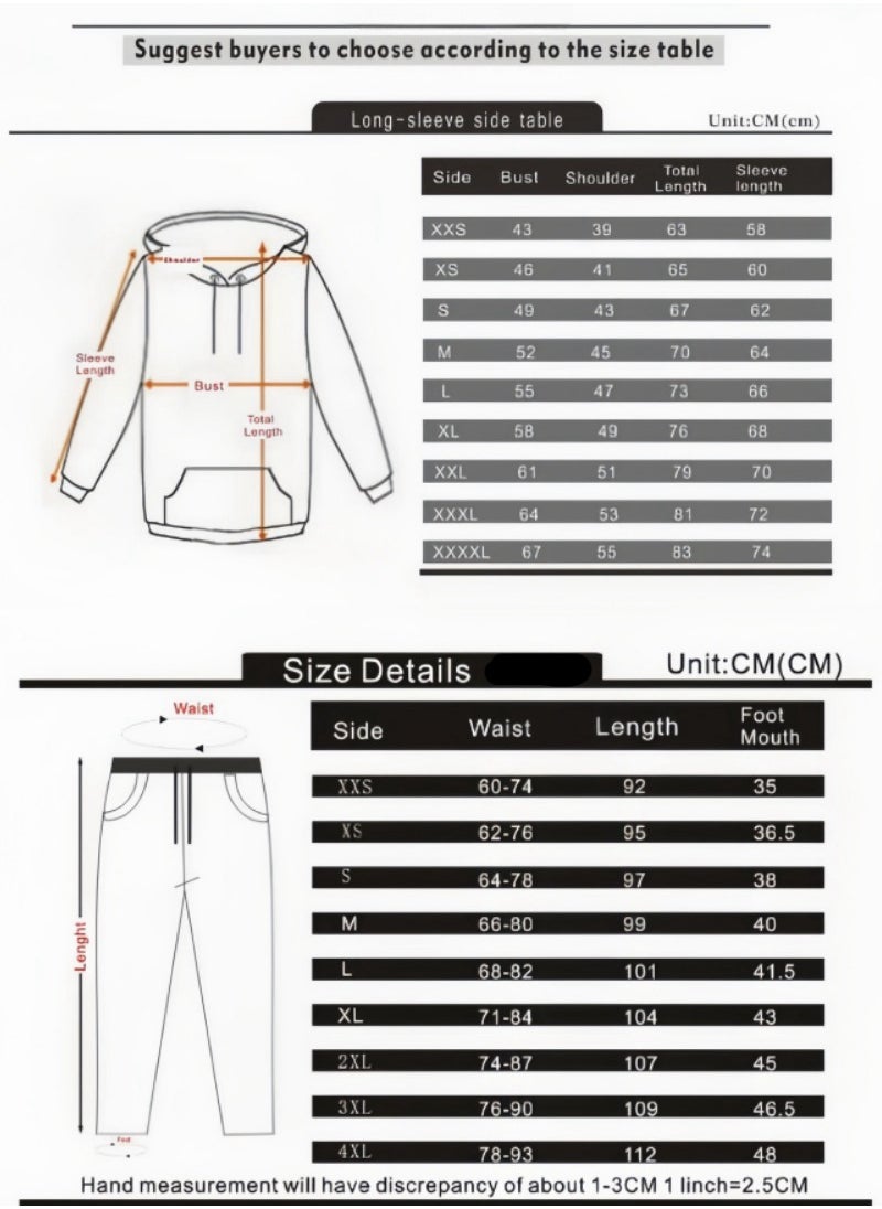 Dragon Ball Printed Casual Loose Hoodie Set