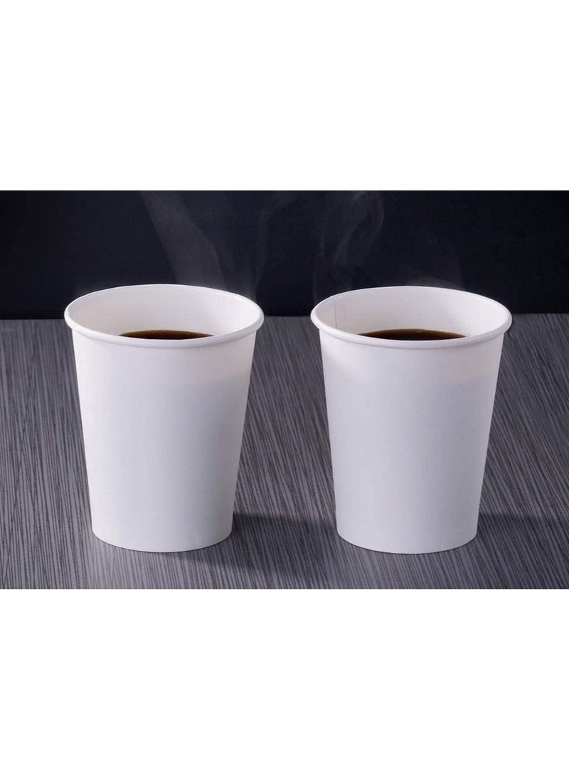 MARKQ[1000 Cups] 8 Oz White Paper Cups | Disposable Cups for Hot & Cold Drinks | Small Disposable Cups for Home, Parties and Work | Ideal for Water, Juice, Tea, Mouthwash