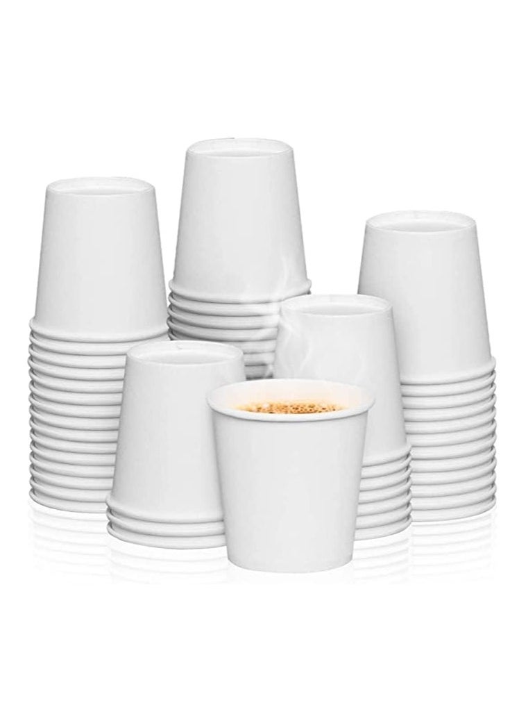 MARKQ [1000 Cups] 4 Oz White Paper Cups | Small Disposable Cups for Espresso, Qahwa, Mouthwash