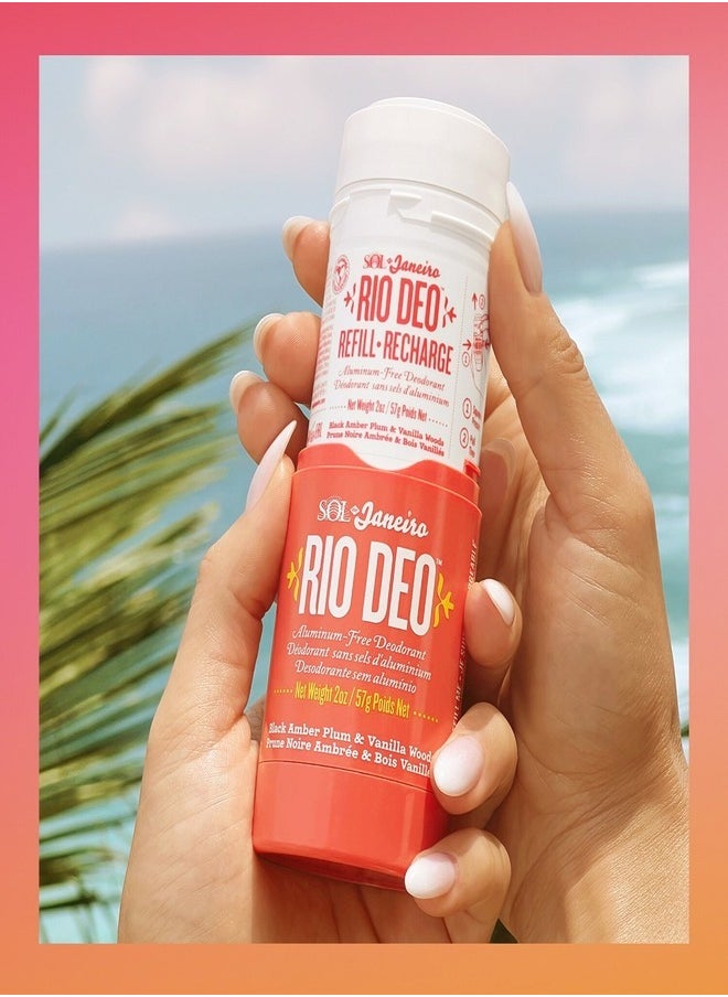 Sol de Janeiro Rio Deo Aluminum-Free Deodorant - Cheirosa 40 Fragrance, 24-Hour Odor Protection, Vegan, Skin-Friendly for Sensitive Skin (57g)