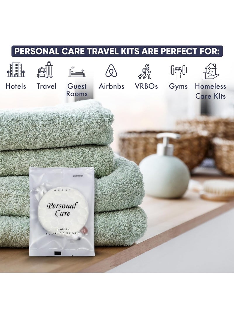 1-Shoppe All-in-Kit | Personal Care Kit Frosted Sachet Wrap | Hotels and Vacation Rentals | (Case of 50)