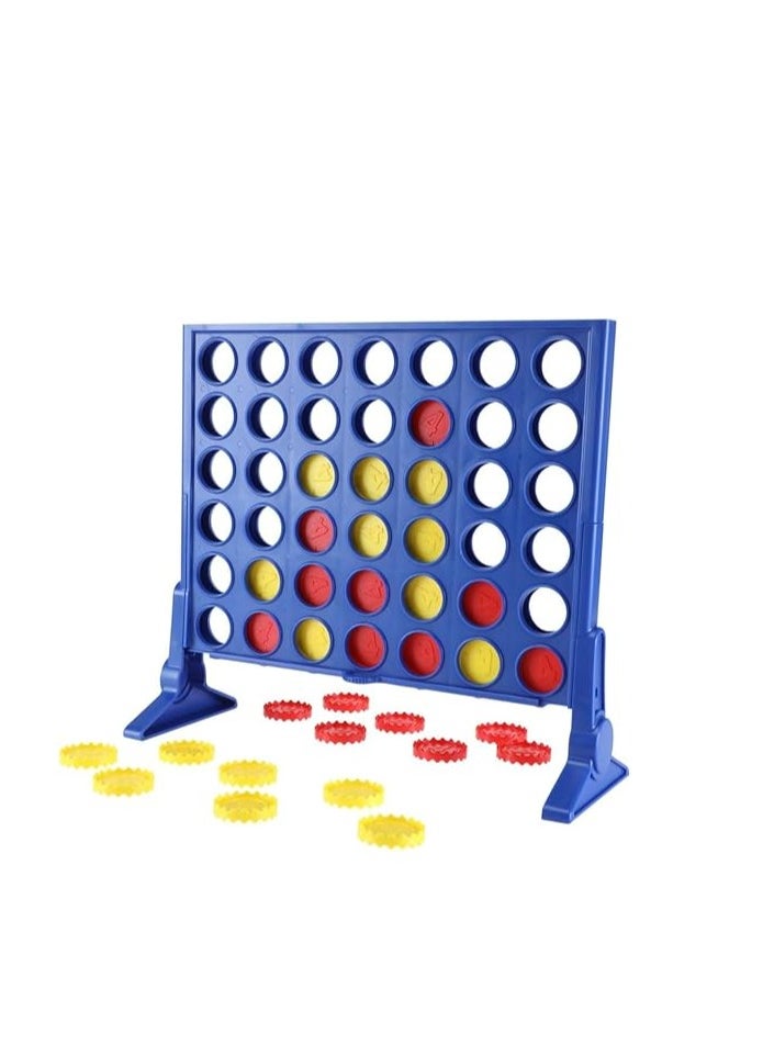 Classic Connect 4 Strategy Game for Kids & Adults, Disc Dropping Fun, Includes 42 Discs - 21 Red & 21 Yellow, Grid, Slider Bar, and Legs, Ages 6 Plus