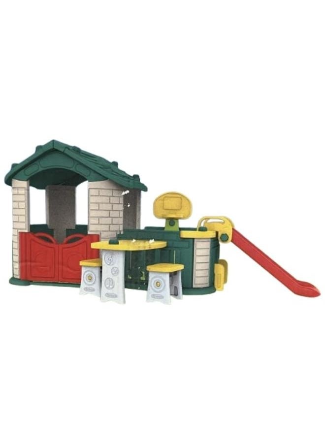 Big Play House With Play Activities - Green