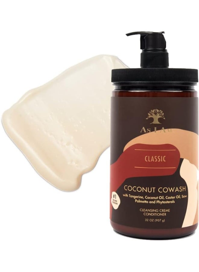 Coconut Cowash Cleansing Conditioner - 32 Ounce - Gentle Daily Cleanser For Hair And Scalp - Adds And Preserves Moisture