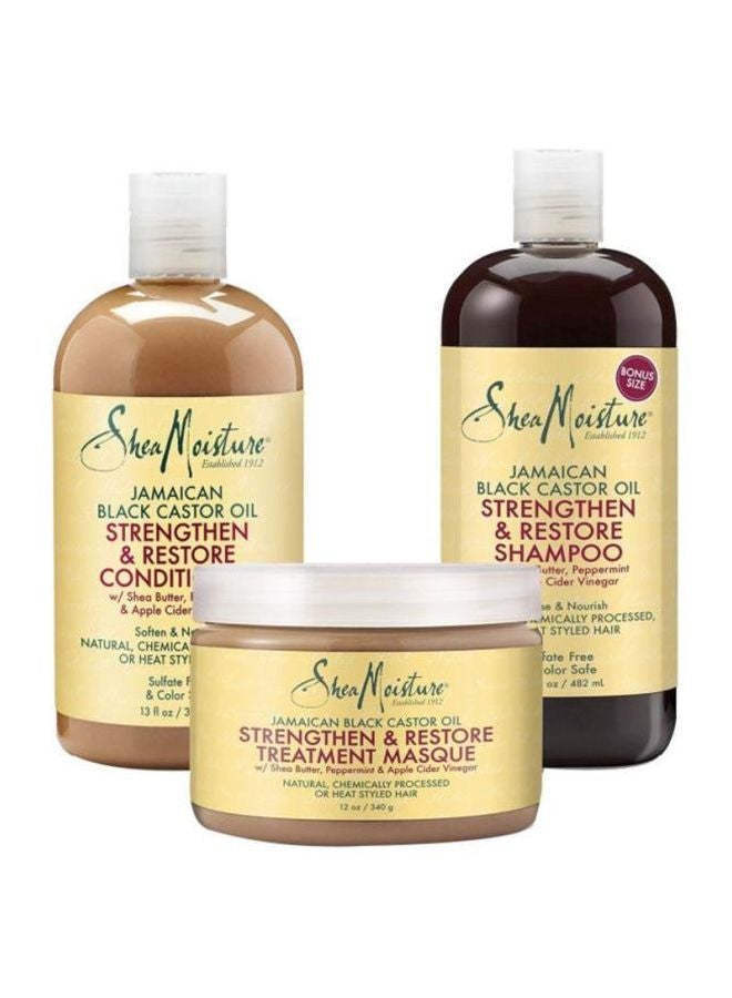 Strengthen And Restore Shampoo And Conditioner With Treatment Masque 1xShampoo (16.3 ), 1xConditioner (13), 1xTreatment Masque (12)