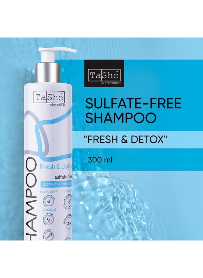 Sulfate-Free Fresh Detox Kit – Deep Cleansing Shampoo & Conditioner with Menthol, Lime, and Rosemary, 2x300ml