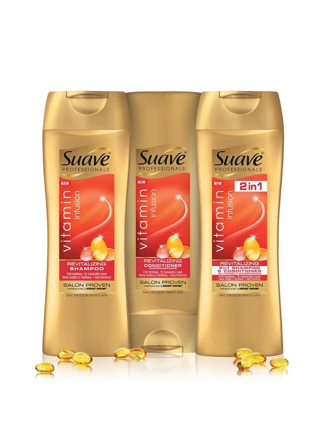 Professionals 2 In 1 Shampoo And Conditioner Vitamin Infusion, 12.6 Ounce