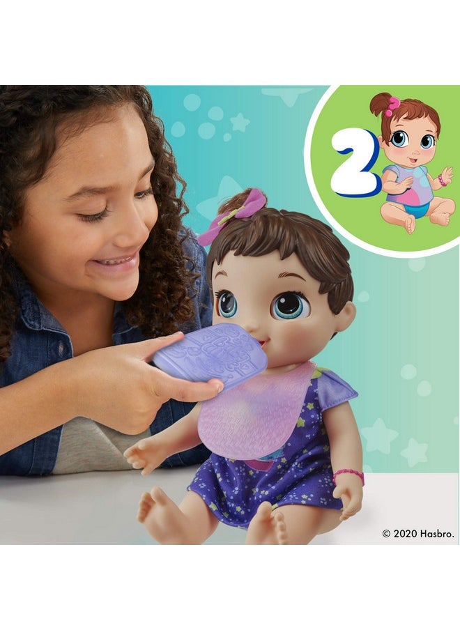 Baby Grows Up (Dreamy) - Shining Skylar Or Star Dreamer, Growing And Talking Baby Doll, Toy With 1 Surprise Doll And 8 Accessories, Blue