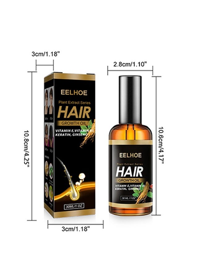 Plant Extract Hair Growth Oil, Ginger Essential Oil Hair Growth, for Hair Loss, Hair Grow Thicker And Longer, Fast Hair Growth 30ML