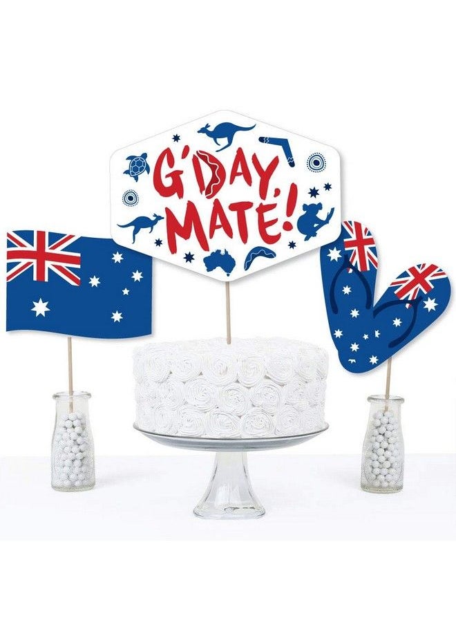 Australia Day G’Day Mate Aussie Party Centerpiece Sticks Table Toppers Set Of 15