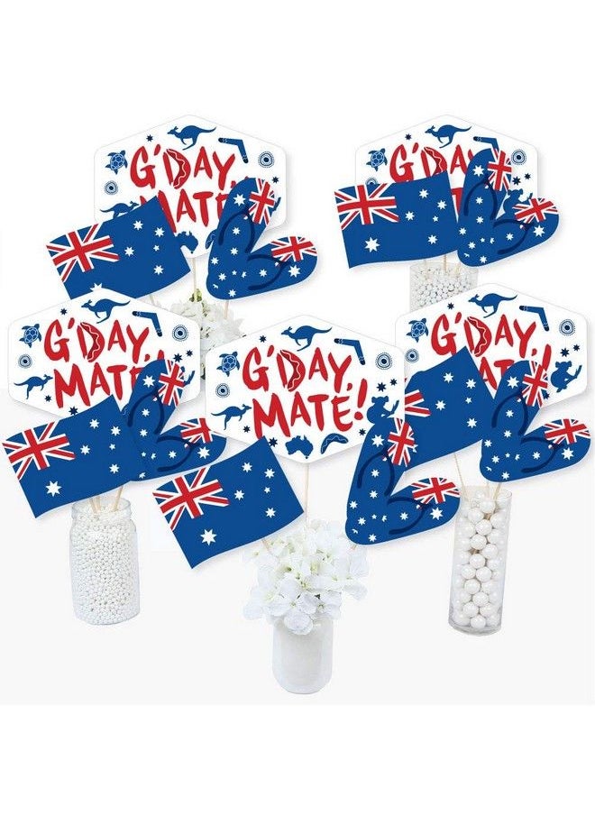 Australia Day G’Day Mate Aussie Party Centerpiece Sticks Table Toppers Set Of 15