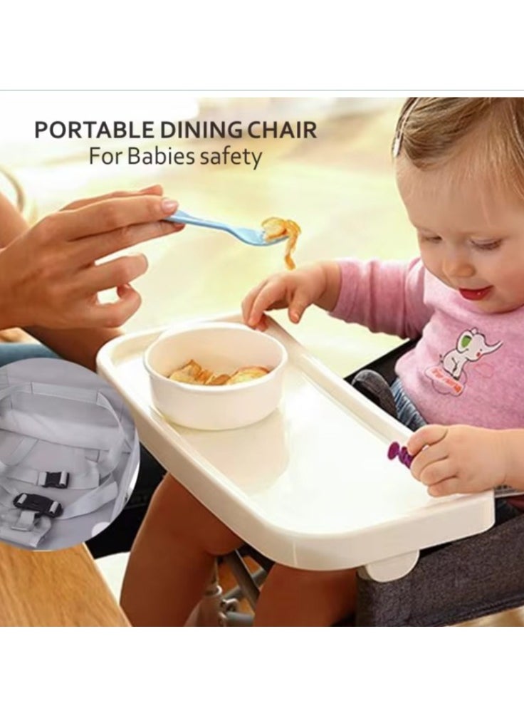 Baby Folding Highchair for Eating, Portable Child Little Dining Chair with Straps,, Portable Baby Seat Travel, Toddler Foldable Camping Chair for Lawn, Beach Indoor/Outdoor Use (6 Month To 2 Years)