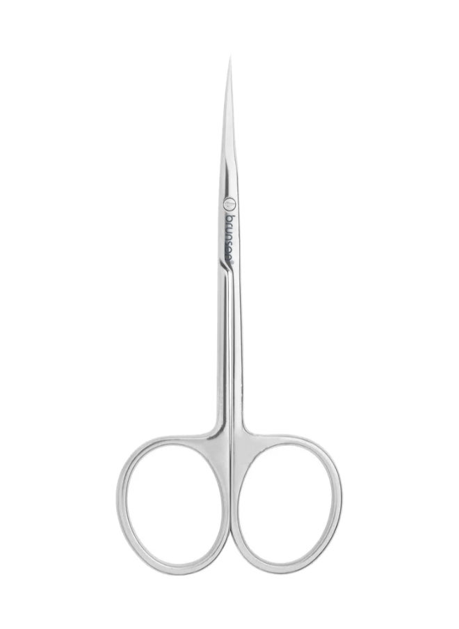 Stainless Steel Point Cuticle Scissor curved cuticle & nail scissor for manicure pedicure for professional finger & toe nail care BSCS09