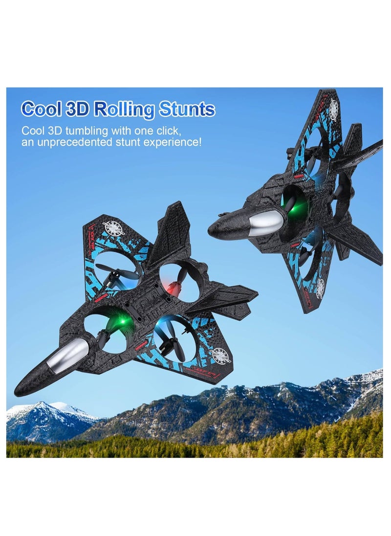 Generic 2.4GHz Remote Control Drone Plane 4-AXIS UAV – Quadcopter Fighter Aircraft with Auto Hovering and 3D Flip