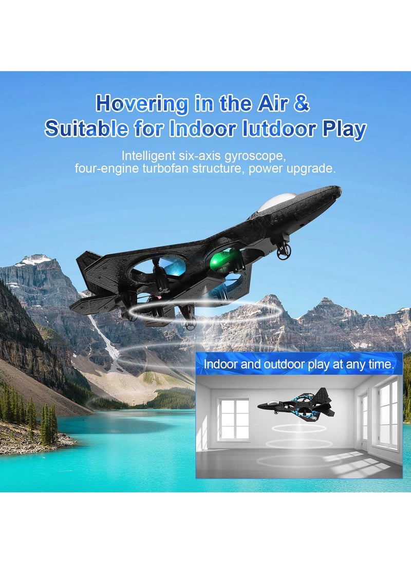 Generic 2.4GHz Remote Control Drone Plane 4-AXIS UAV – Quadcopter Fighter Aircraft with Auto Hovering and 3D Flip