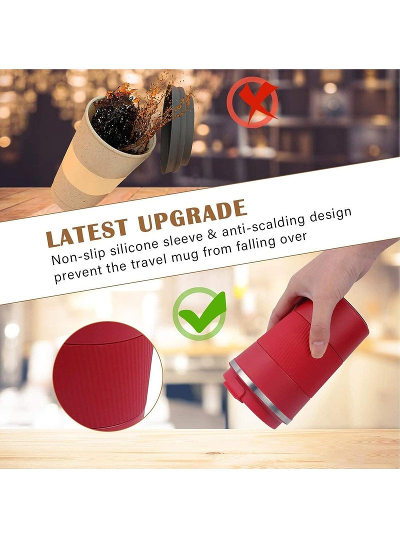 510ml Travel Mug Reusable Insulated Coffee Cup Vacuum Insulation Stainless Steel Thermal Coffee Mug for Hot And Cold Drinks