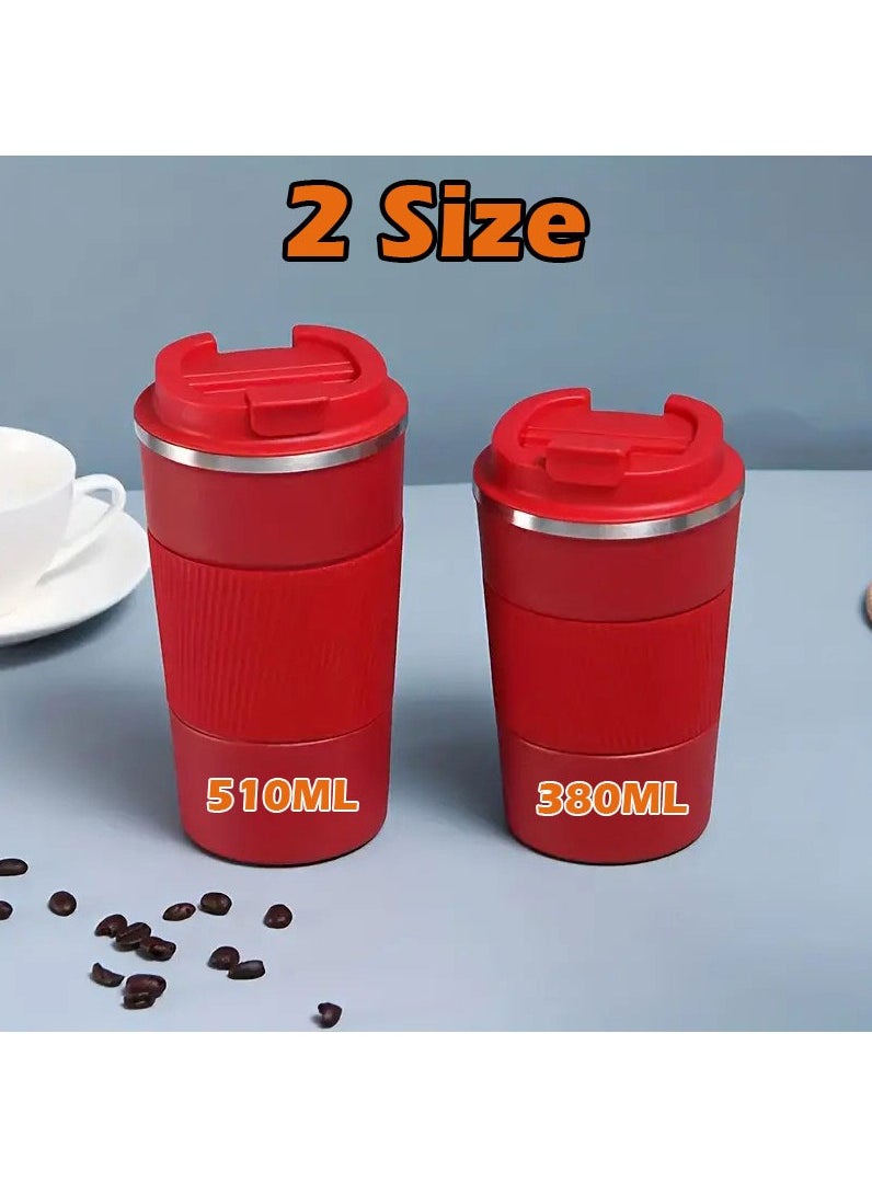 510ml Travel Mug Reusable Insulated Coffee Cup Vacuum Insulation Stainless Steel Thermal Coffee Mug for Hot And Cold Drinks