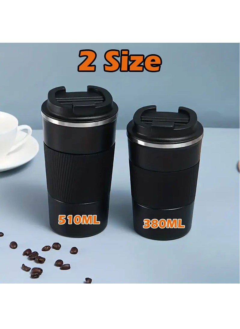 510ml Travel Mug Reusable Insulated Coffee Cup Vacuum Insulation Stainless Steel Thermal Coffee Mug for Hot And Cold Drinks