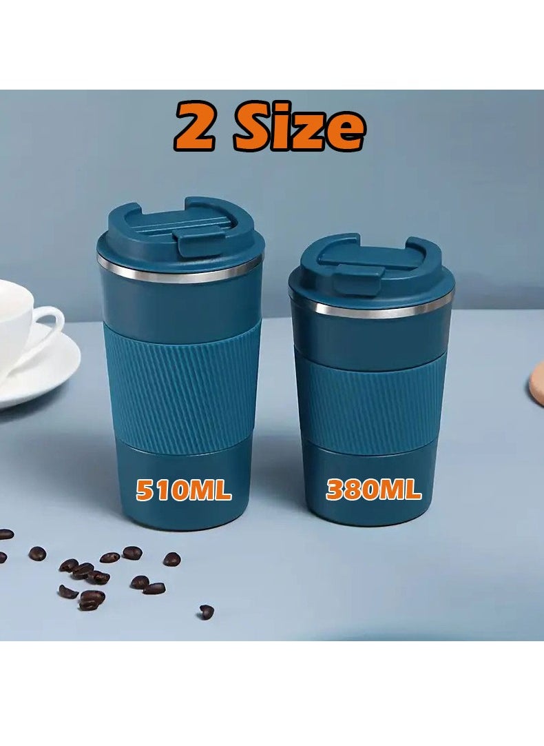 510ml Travel Mug Reusable Insulated Coffee Cup Vacuum Insulation Stainless Steel Thermal Coffee Mug for Hot And Cold Drinks