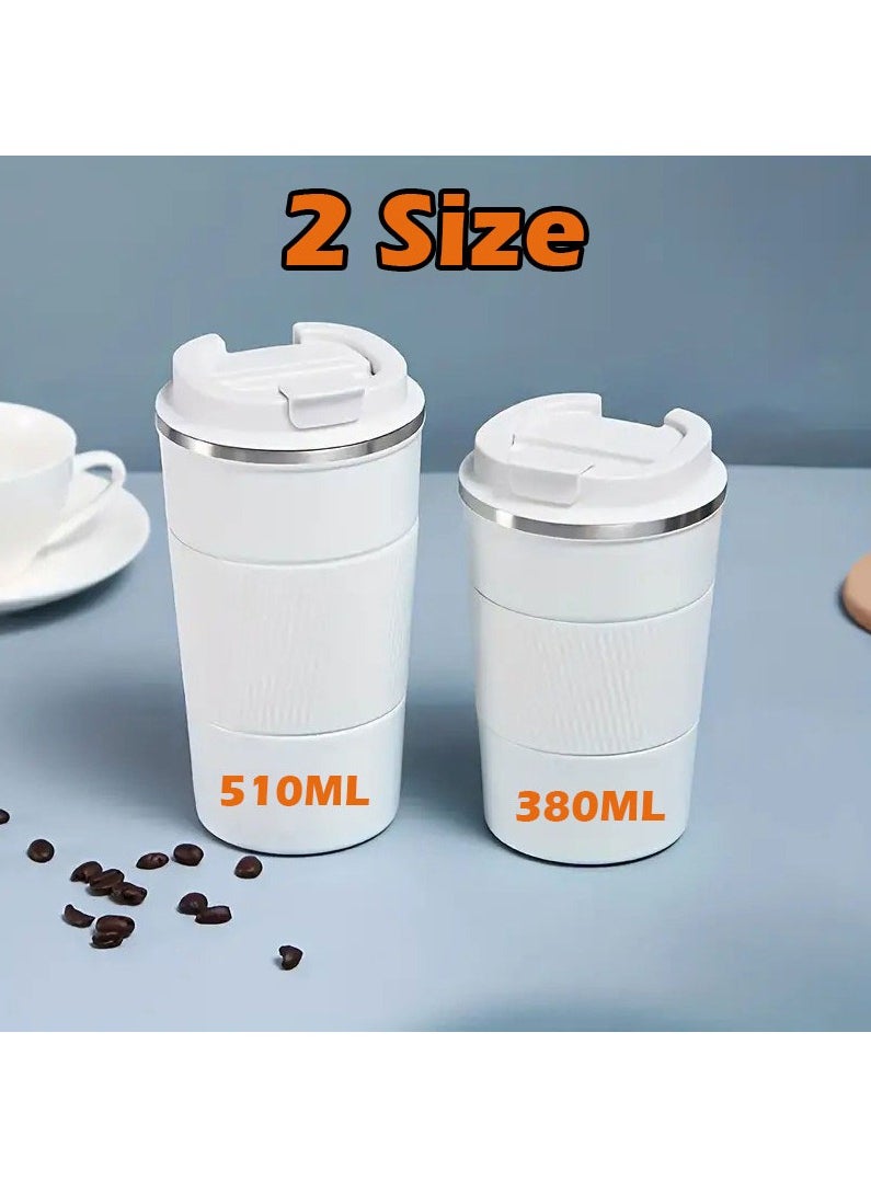 510ml Travel Mug Reusable Insulated Coffee Cup Vacuum Insulation Stainless Steel Thermal Coffee Mug for Hot And Cold Drinks