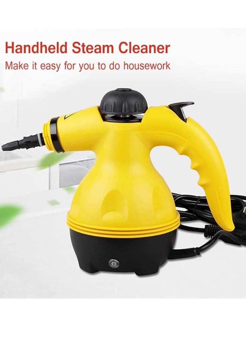 High-Temp Handheld Steam Cleaner | Multi-Surface Steamer for Kitchen, Sofa, Bathroom, Car, Floor, Grout | Portable Pressurized Carpet Cleaner | Vacuum Cleaner & Accessories