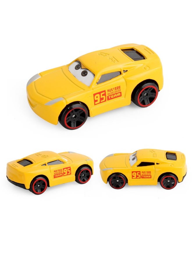 6 Pack Cars Series Alloy Toy Car, Lightning Mcqueen Car Model, Simulation Pull Back Model Car Racing Car Toys for Children Gift Collectible, 7*3.5*2.5 CM