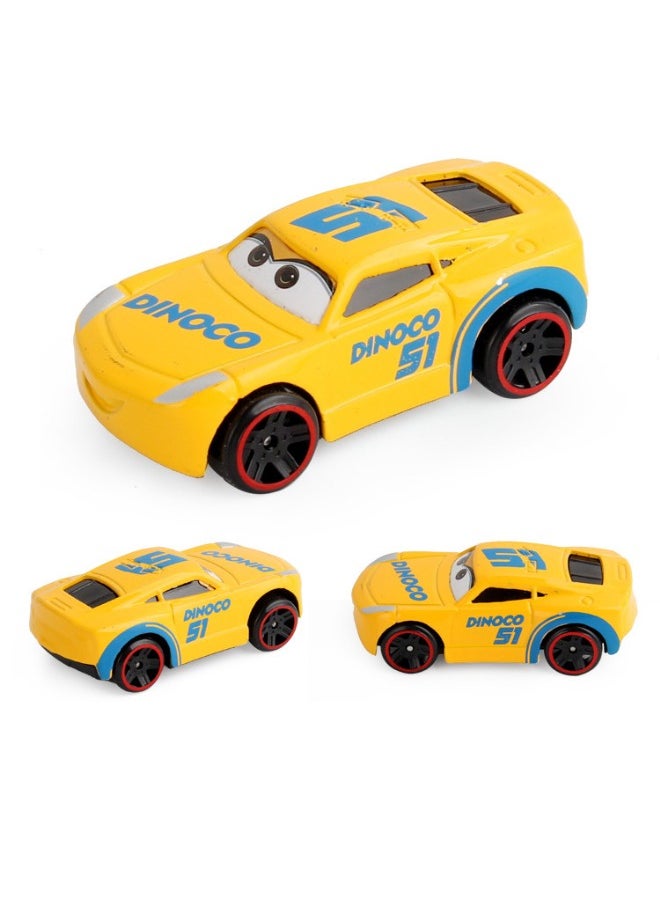 6 Pack Cars Series Alloy Toy Car, Lightning Mcqueen Car Model, Simulation Pull Back Model Car Racing Car Toys for Children Gift Collectible, 7*3.5*2.5 CM