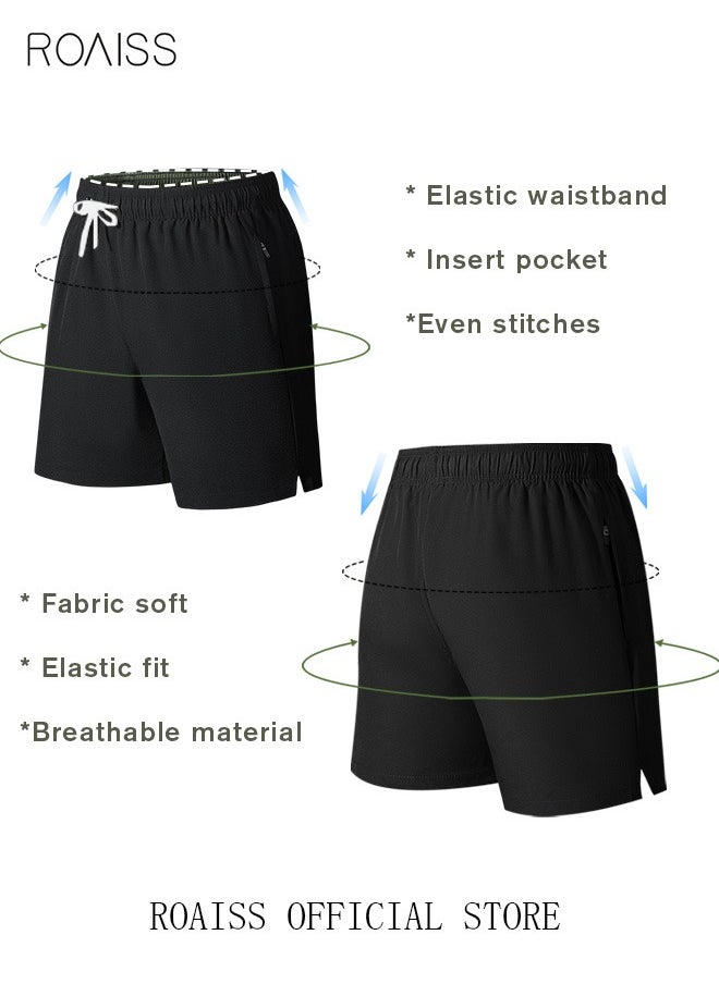 Men's Swimming Trunks Beachwear Quick Dry Beach Pants Gym Wear Fitness Workout Short Sports Running Boxer Swim Shorts Swimsuit Summer