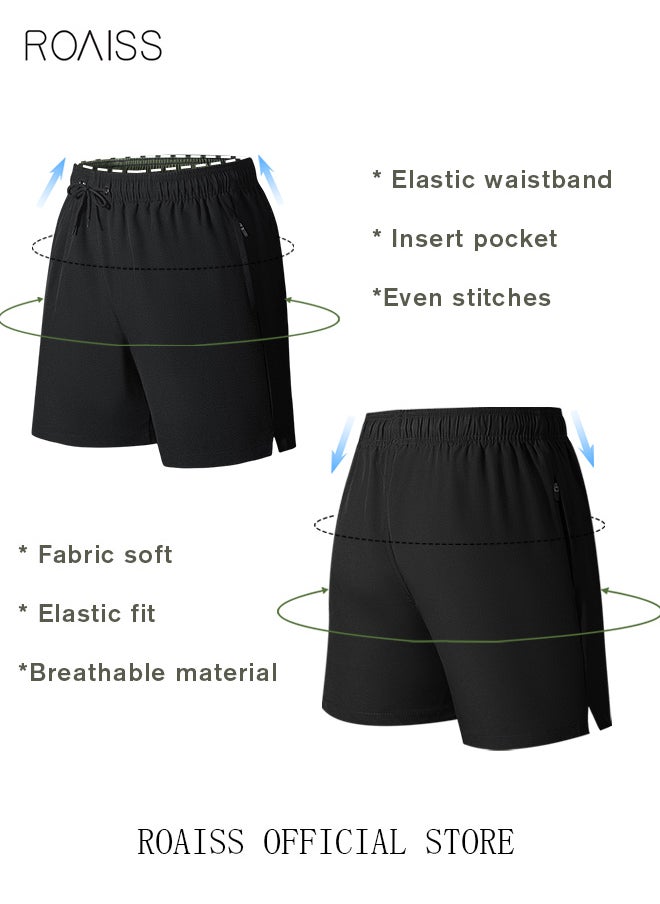 Men's Swimming Trunks Beachwear Quick Dry Beach Pants Gym Wear Fitness Workout Short Sports Running Boxer Swim Shorts Swimsuit Summer