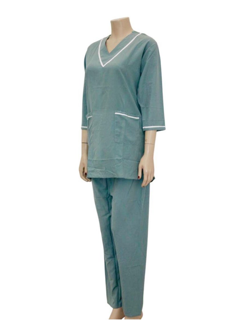 Housemaid Uniform Maid Nanny Scrub Suit 3 piece set