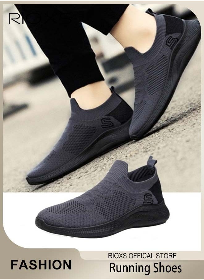 Men's Running Shoes, Low Top Sneaker For Men, Breathable Sneakers For Hiking Running Jogging Walking Travel, Soft Sole Sports Shoes, Comfy Athletic Shoes,  Tennis Shoes Work Shopping Shoes