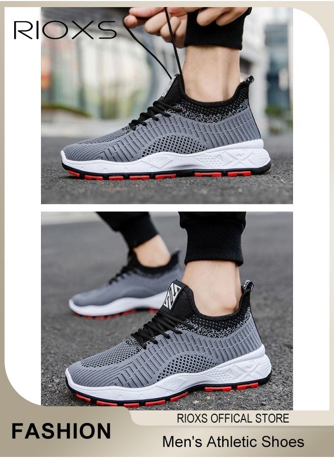 Men's Trainer, Lightweight Athletic Casual Shoes, Fashion Sport Shoe, Comfy Breathable Sneakers For Hiking Running Workout Walking, Mens Basketball Runner Shoes, Gym Footwear For Men, Mens Athlesiure Trainers