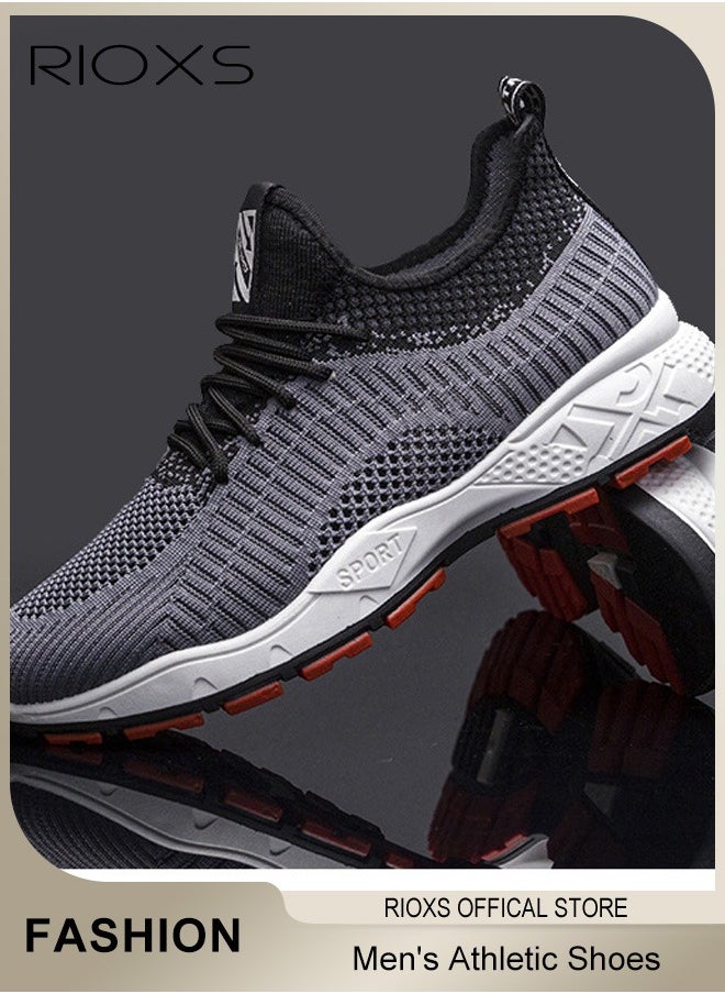 Men's Trainer, Lightweight Athletic Casual Shoes, Fashion Sport Shoe, Comfy Breathable Sneakers For Hiking Running Workout Walking, Mens Basketball Runner Shoes, Gym Footwear For Men, Mens Athlesiure Trainers