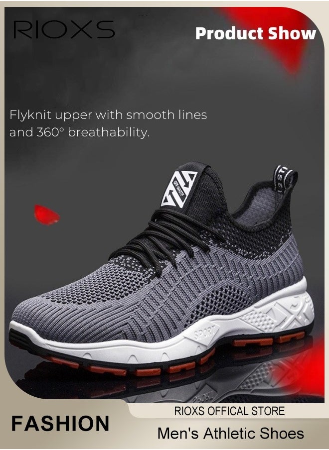 Men's Trainer, Lightweight Athletic Casual Shoes, Fashion Sport Shoe, Comfy Breathable Sneakers For Hiking Running Workout Walking, Mens Basketball Runner Shoes, Gym Footwear For Men, Mens Athlesiure Trainers
