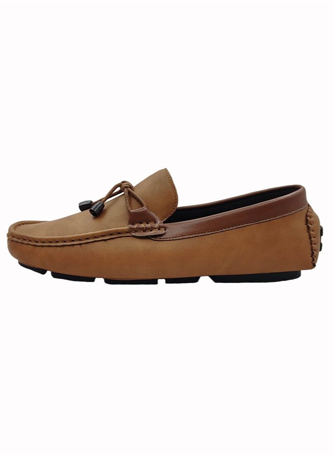 Comfortable Slip-On Formal Shoes Brown