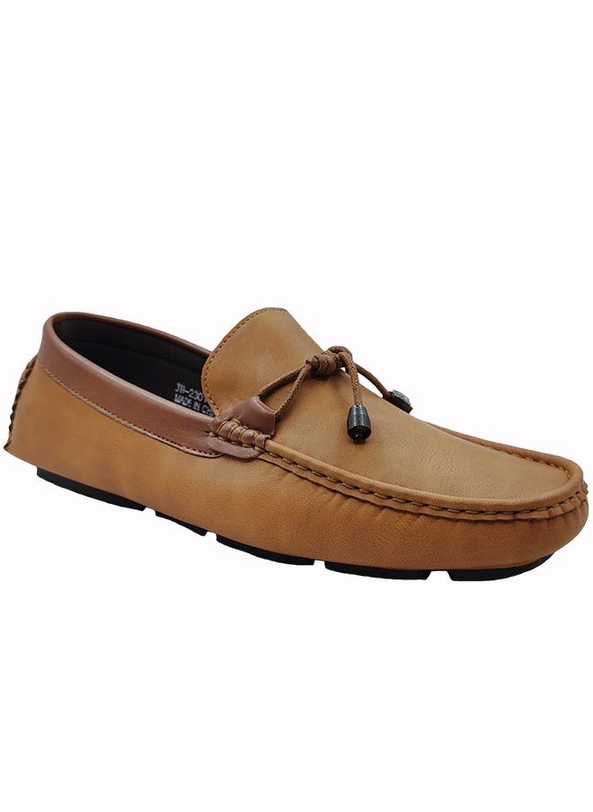 Comfortable Slip-On Formal Shoes Brown