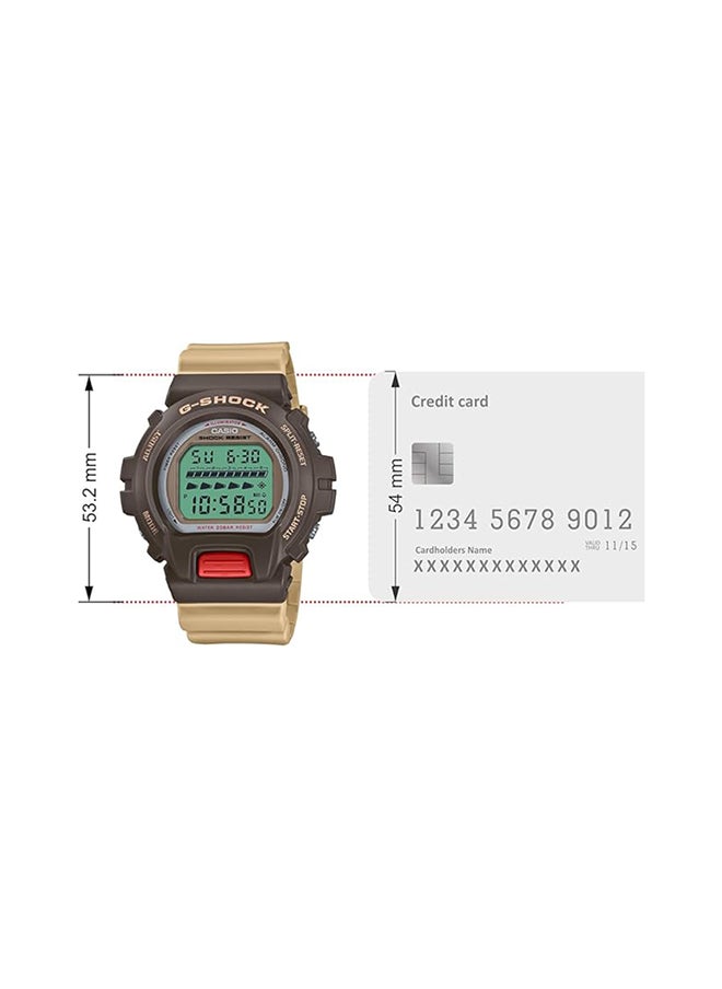 Men's Digital Resin Wrist Watch DW-6600PC-5DR - 40 Mm