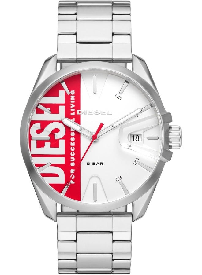 Men's Analog Round Shape Stainless Steel Wrist Watch DZ1992 44 mm