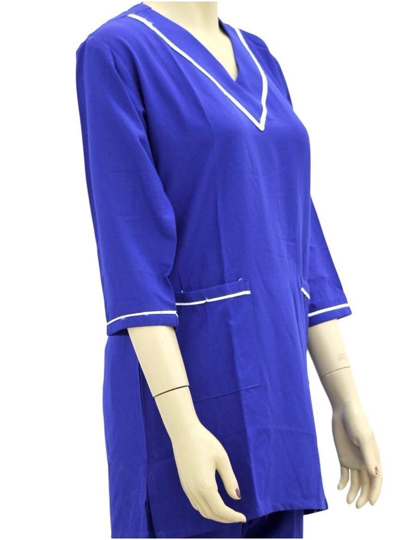 Housemaid Uniform Maid Nanny Scrub Suit 2 piece set