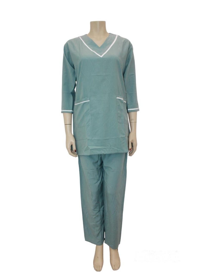 3 Pieces Uniform Cleaning Suit for Domestic Workers