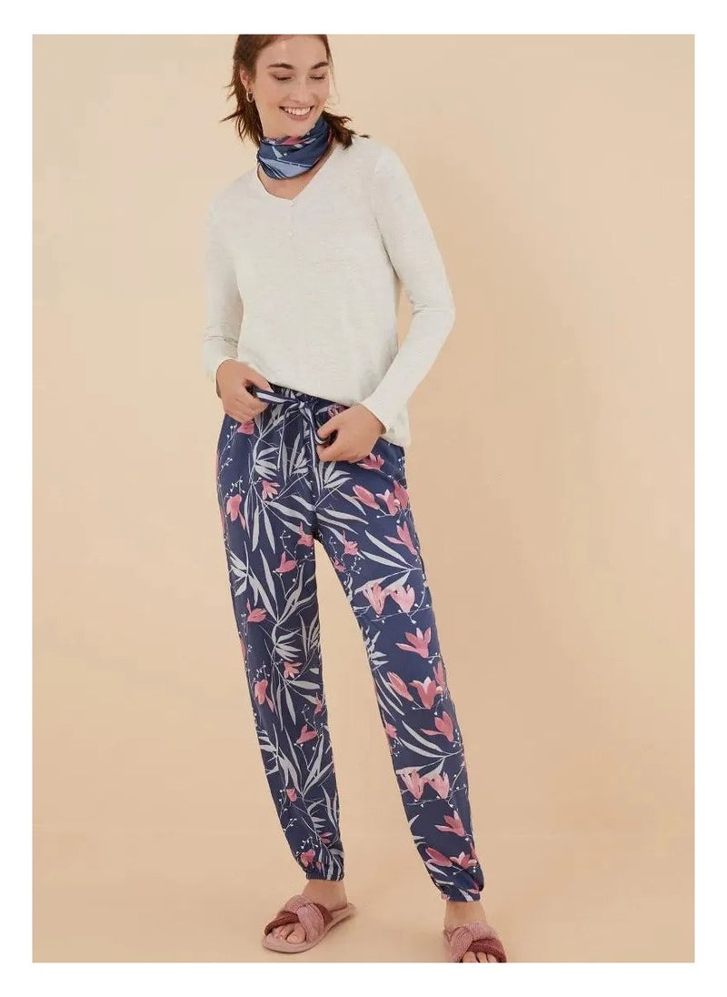 Floral Printed Drawstring Pyjama