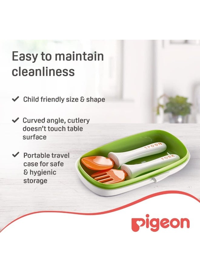Do-It-Myself Stage 2 Spoon and Fork Set with Case Cover, 12+ Months