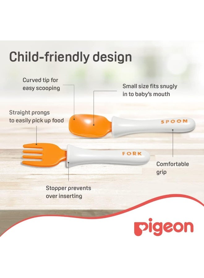 Do-It-Myself Stage 2 Spoon and Fork Set with Case Cover, 12+ Months