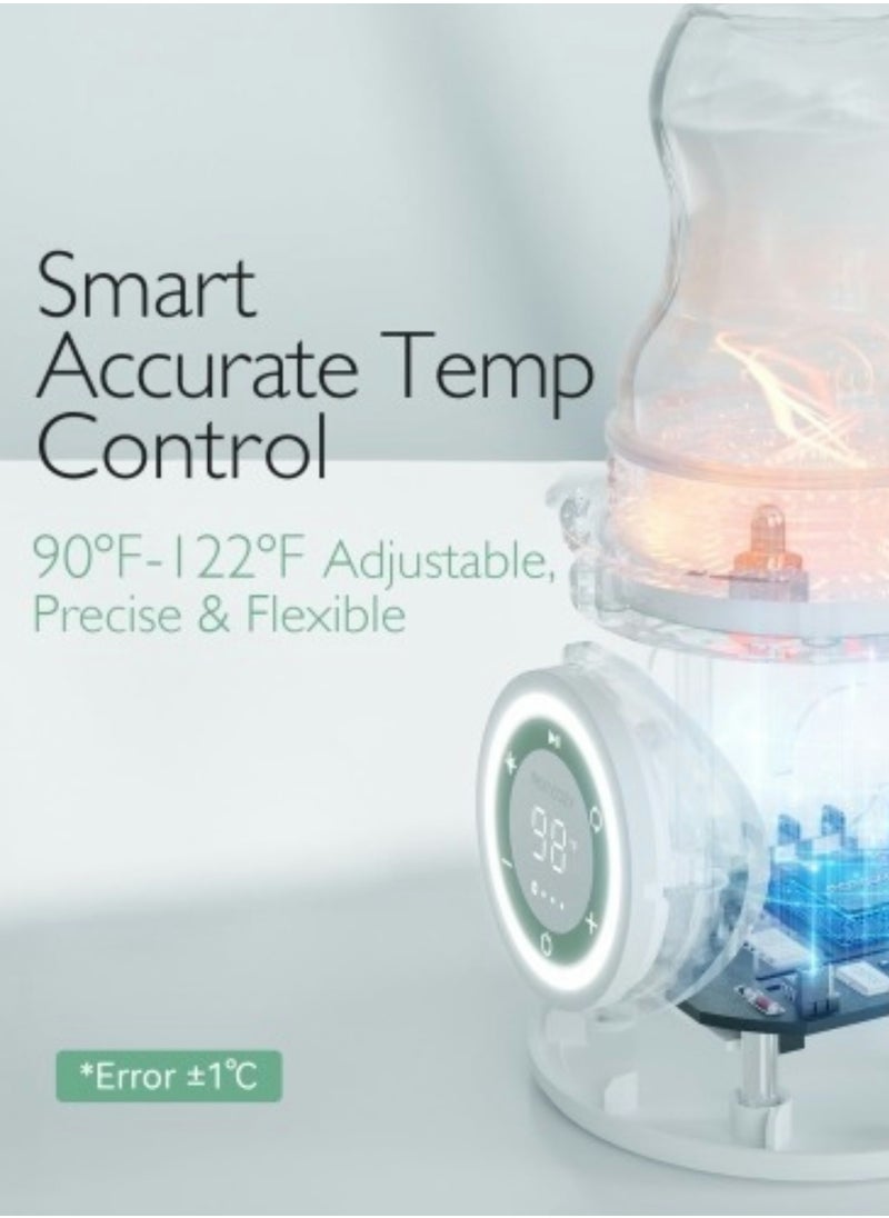Portable Double Leak-Proof Travel Baby Bottle Warmer With Fast Heating For Dr. Brown, Philips Avent, Medala, Tommee Tippee, Comotomo