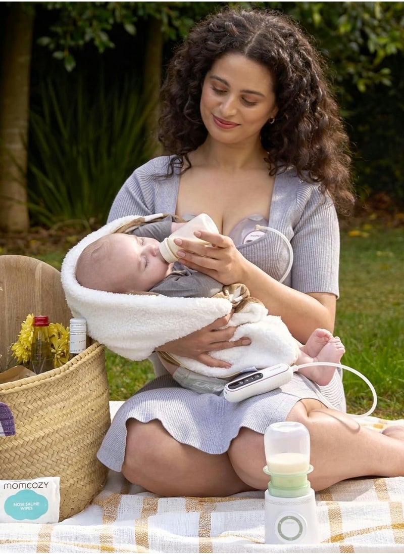 Portable Double Leak-Proof Travel Baby Bottle Warmer With Fast Heating For Dr. Brown, Philips Avent, Medala, Tommee Tippee, Comotomo