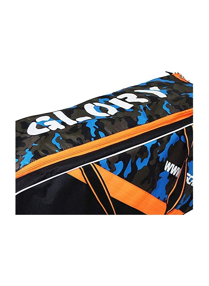 Glory Cricket Kit Bag | Color: Black | Size: Full Size, 86x 30x 25 | For Men & Boys | Material: Polyester | 1 Main Compartment | Highly Durable | Large Pockets