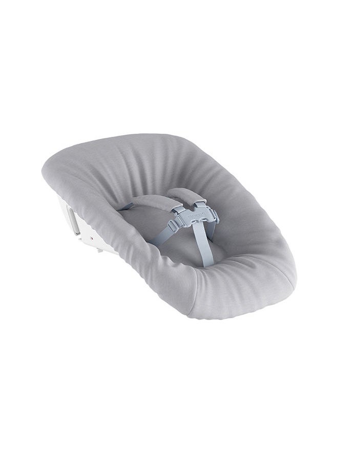 Tripp Trapp Chair (Natural) + Tripp Trapp Newborn Set ( Grey ) Cozy, Safe And Simple To Usebaby Chair For Newborns Up To 20 Lbs /9 Kg